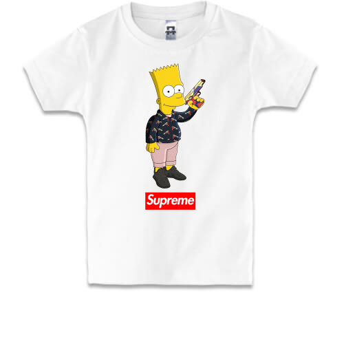 Детская футболка Барт Симпсон Supreme 3