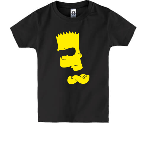 Детская футболка Барт Симпсон силуэт