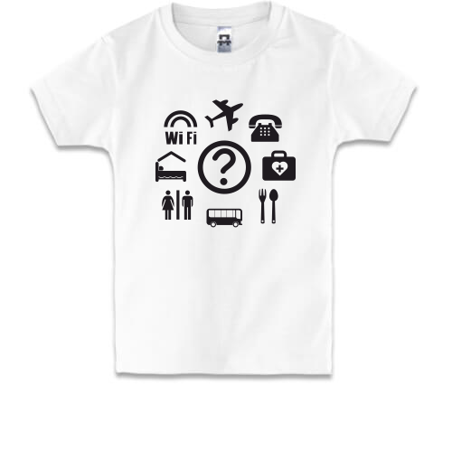Дитяча футболка - Словник з іконками (2)