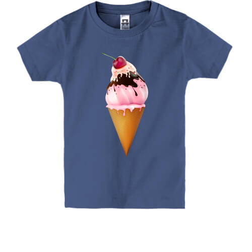 Детская футболка Ice cream with cherries