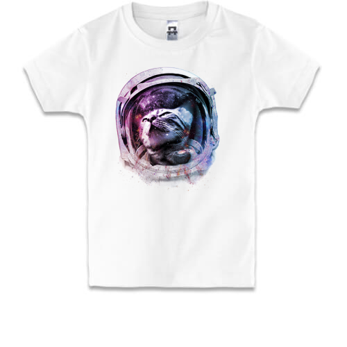 Детская футболка с котом - космонавтом (2)