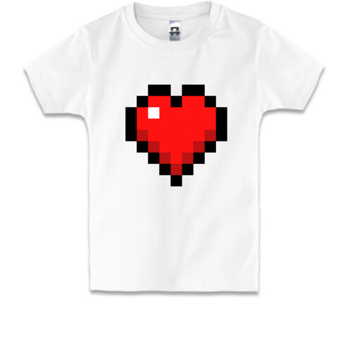 Детская футболка Minecraft heart