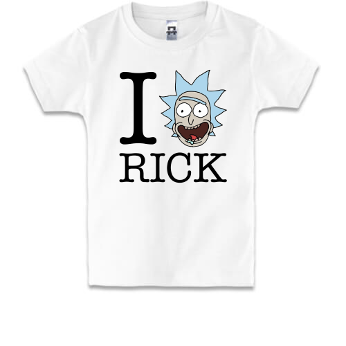Детская футболка Rick And Morty - I Love Rick
