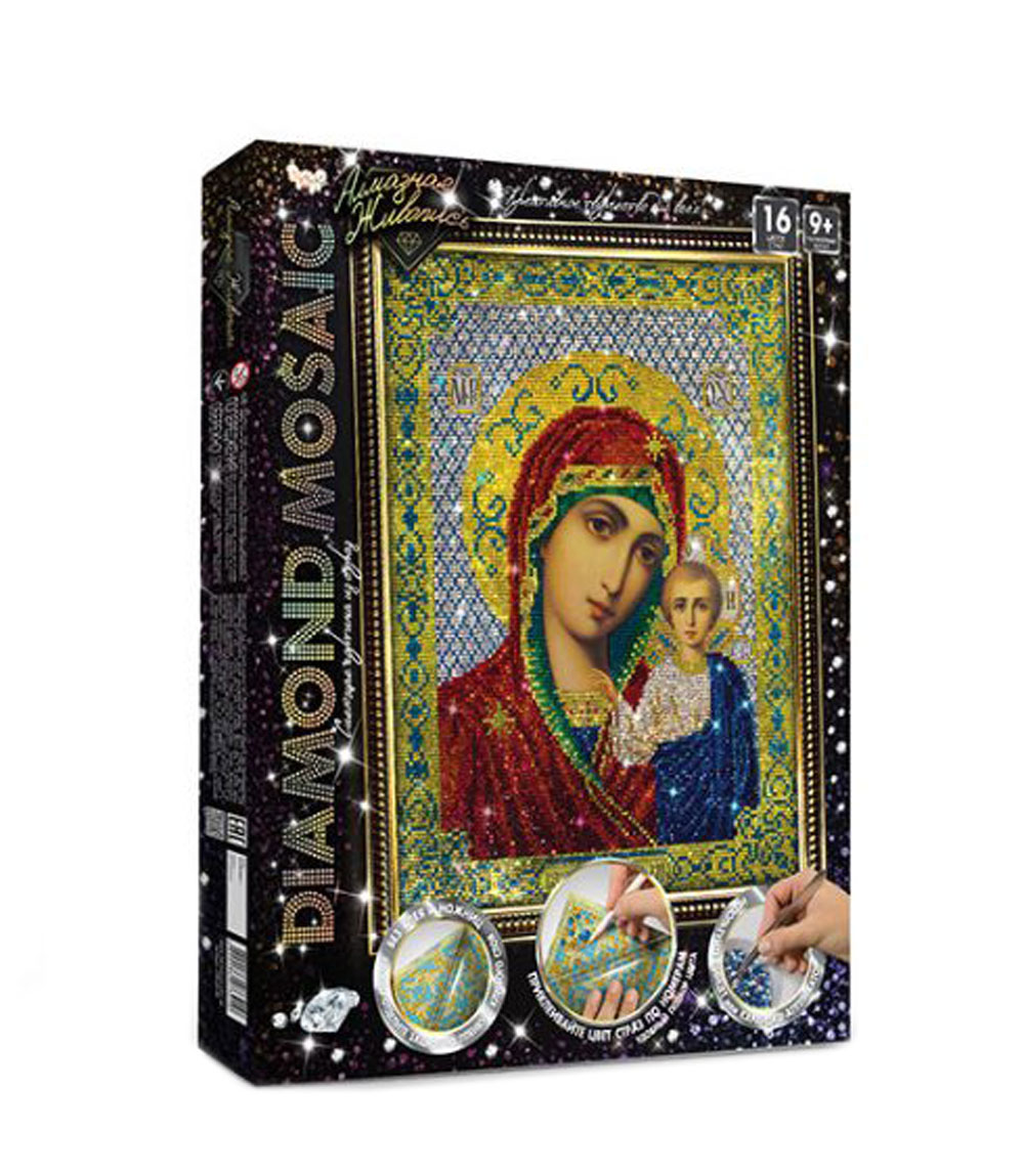 Алмазная живопись' Богородица' Diamond Mosaic