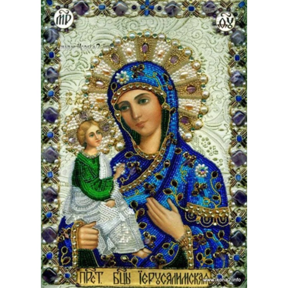 Алмазна живопис на підрамнику 'Богородиця Єрусалимська'