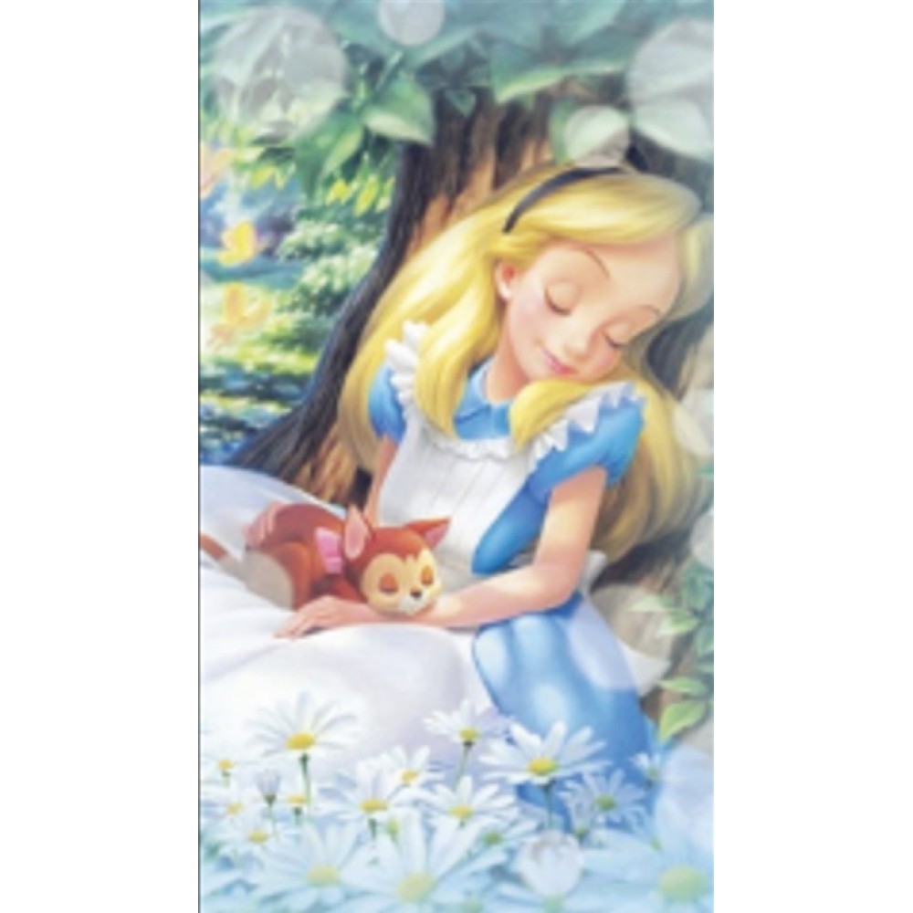 Алмазная живопись с рамкой 'Алиса в стране чудес'