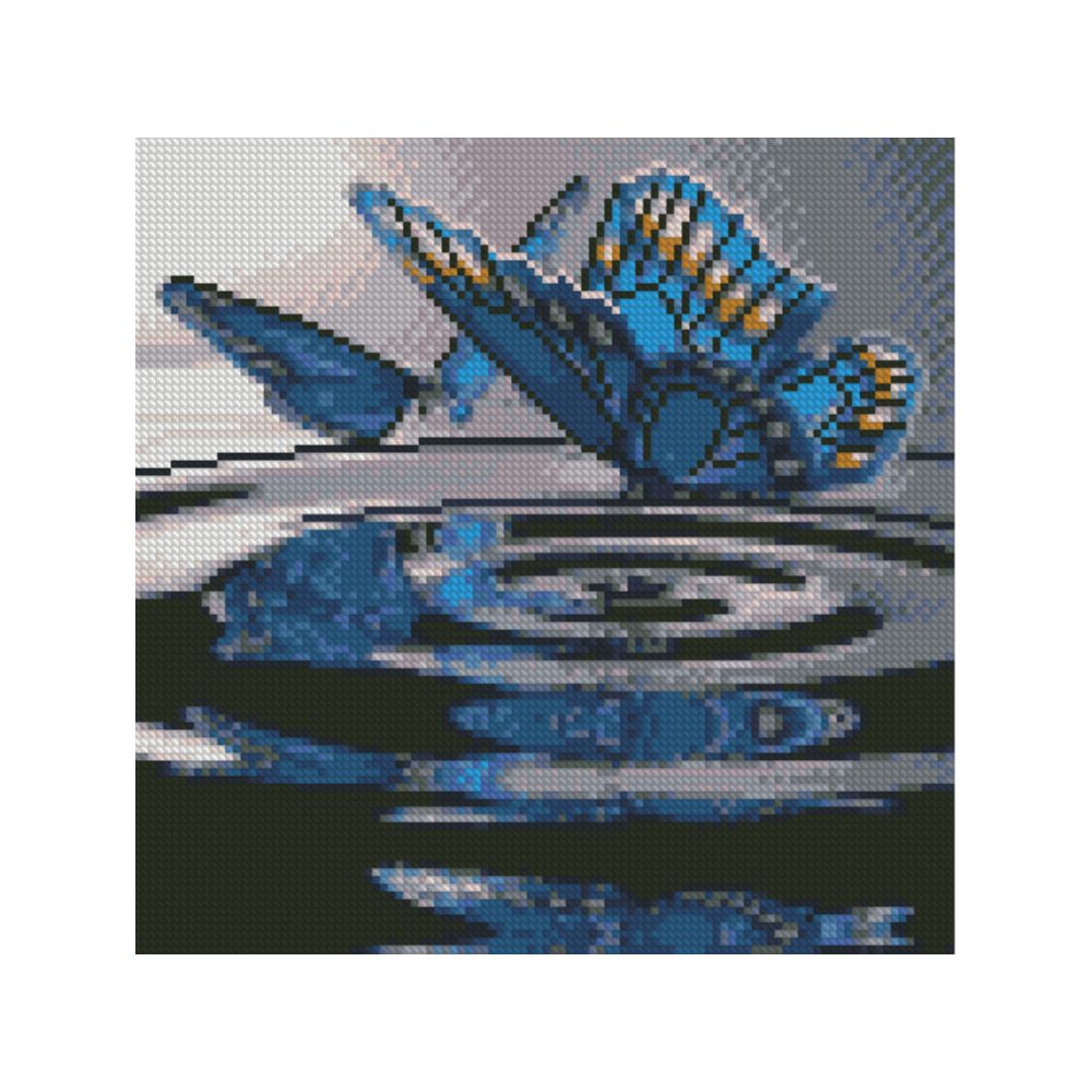 Алмазная мозаика 'Бабочки на воде'