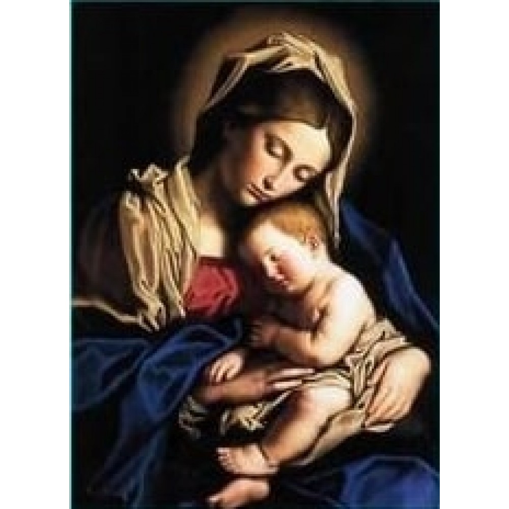 Алмазна мозаїка 'Мадонна з немовлям' на підрамнику