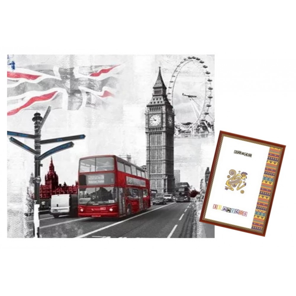 Алмазная мозаика 'Символы Лондона'
