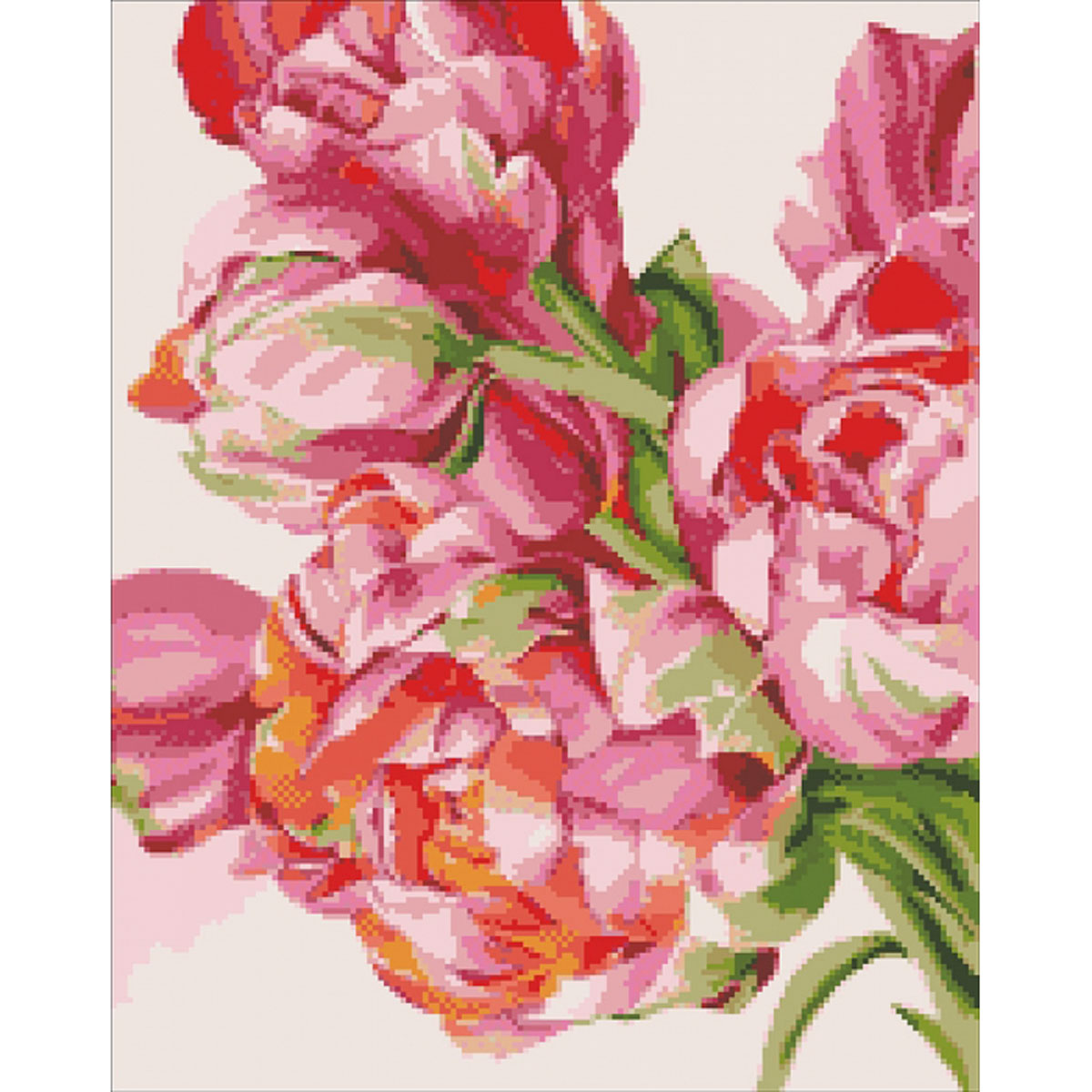 Вышивка Риолис 100/039 «Розовые пионы»