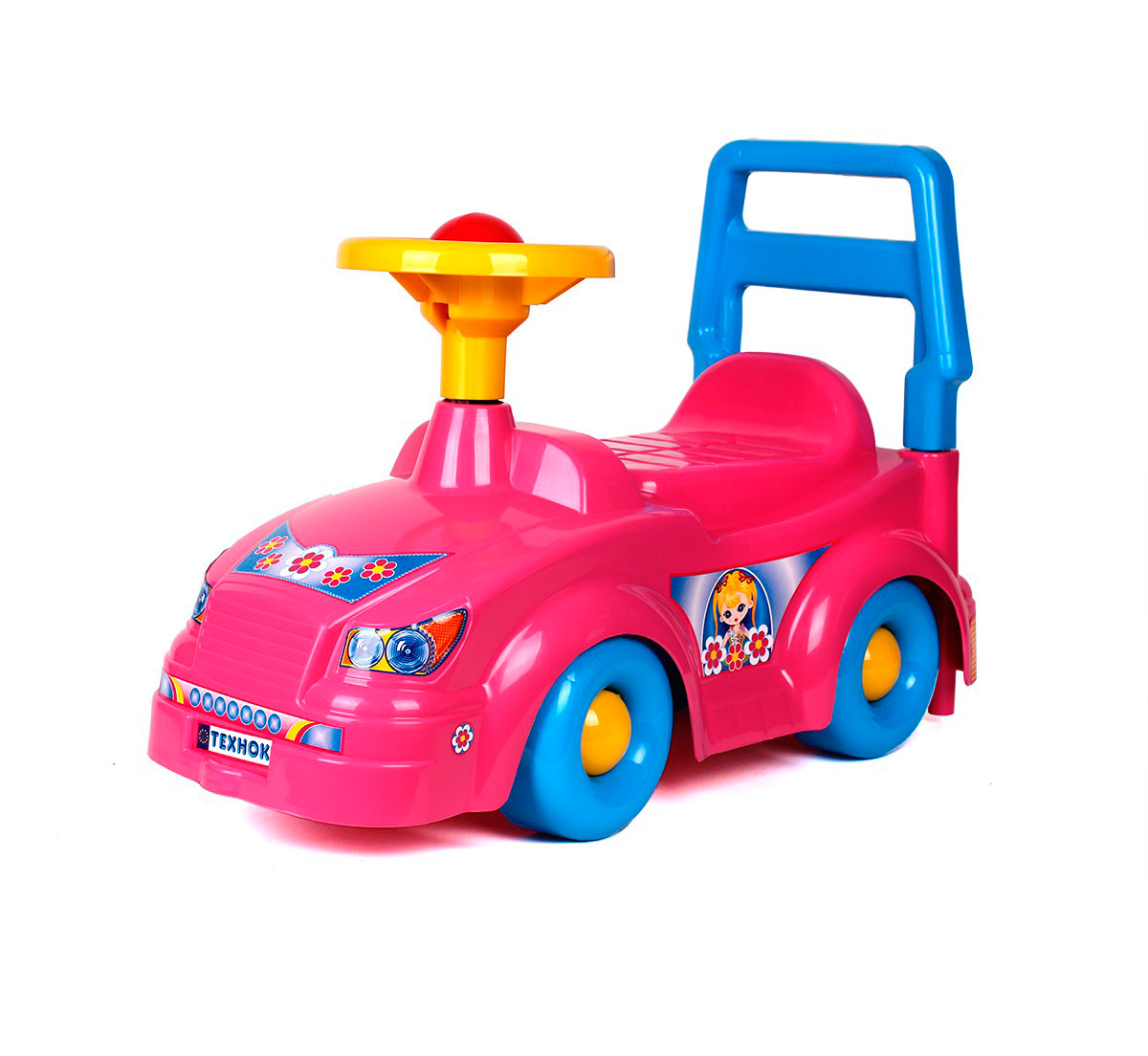 Автомобіль для прогулянок (толокар) рожевий