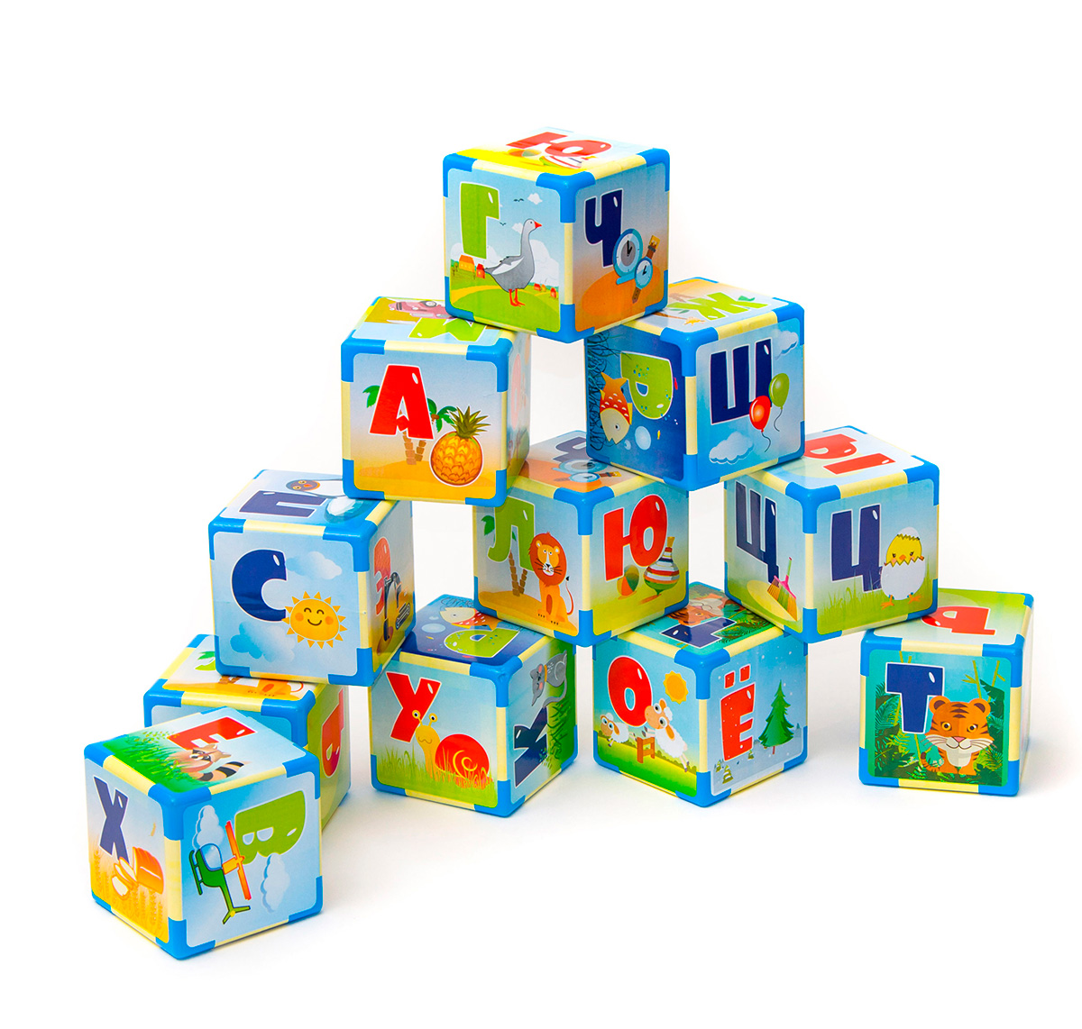 Азбука на кубиках для малышей