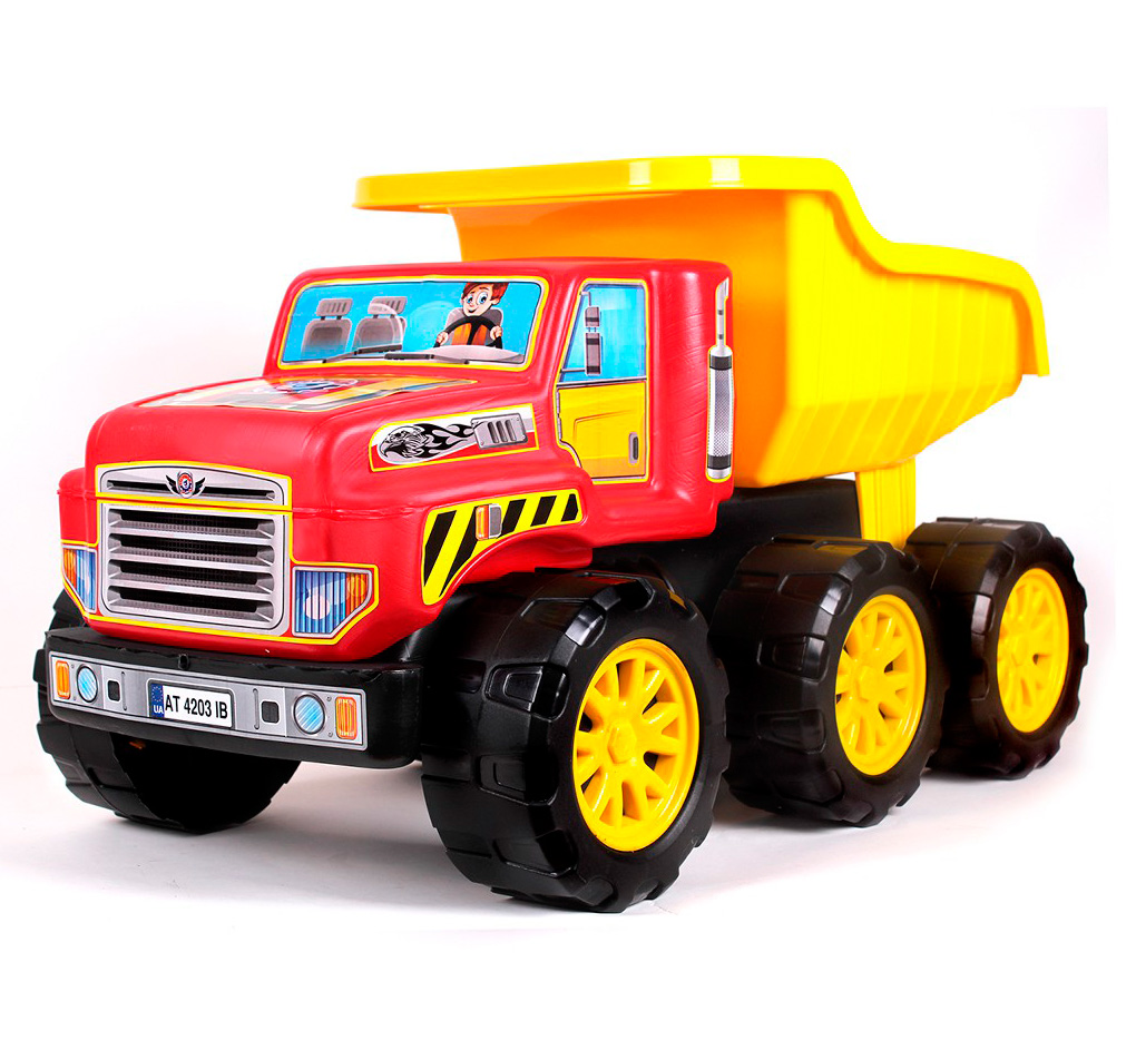 Велика іграшкова вантажівка-самоскид