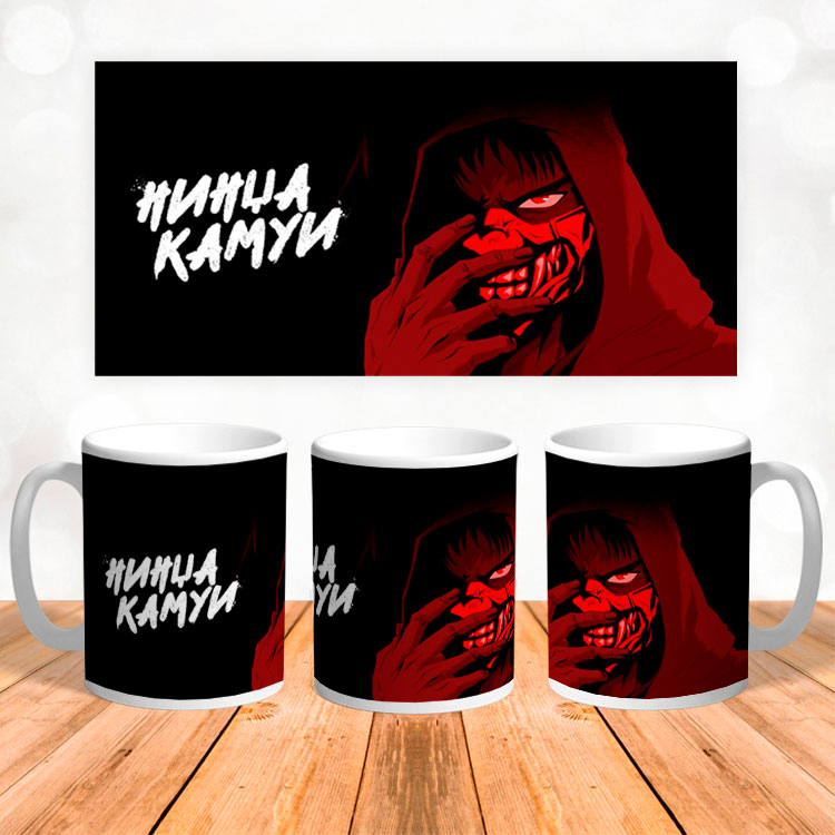 Чашка 3Д картинка 'Ниндзя Камуи'
