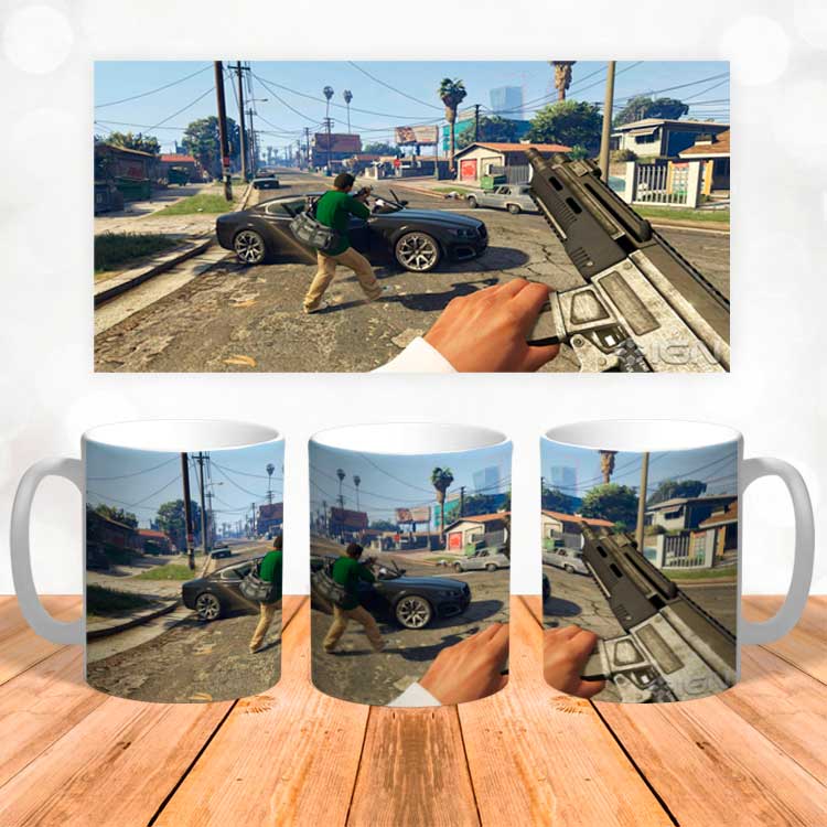 Чашка Grand Theft Auto з принтом 3д