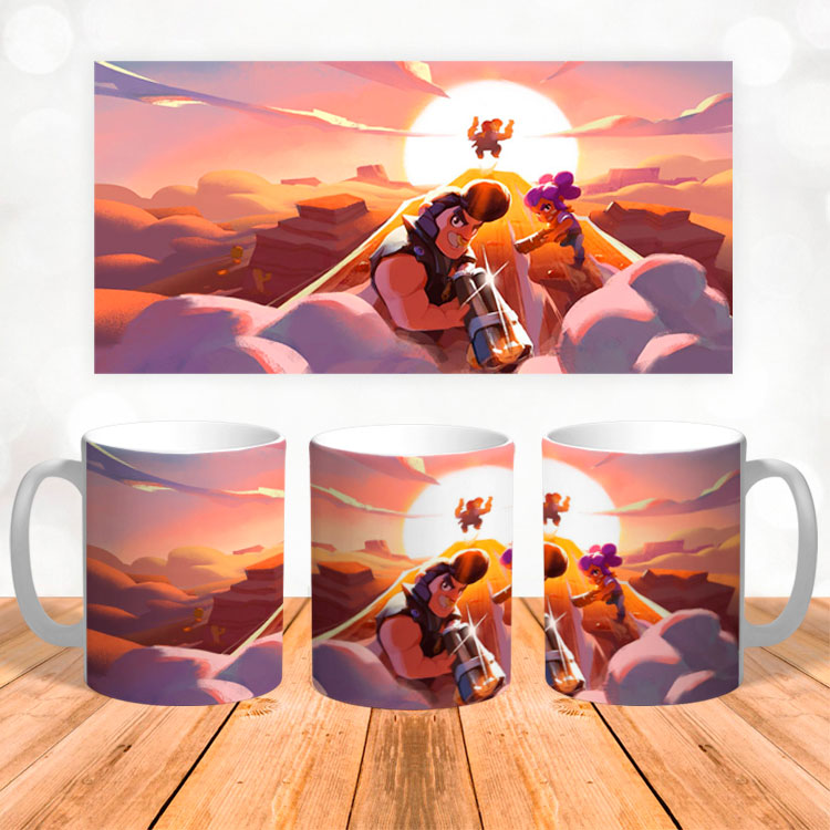 Чашка 'Brawl Stars' Булл и Шелли