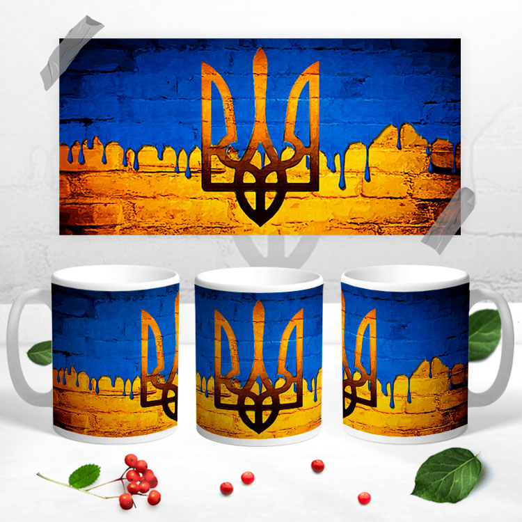 Чашка 'Український герб на стіні'