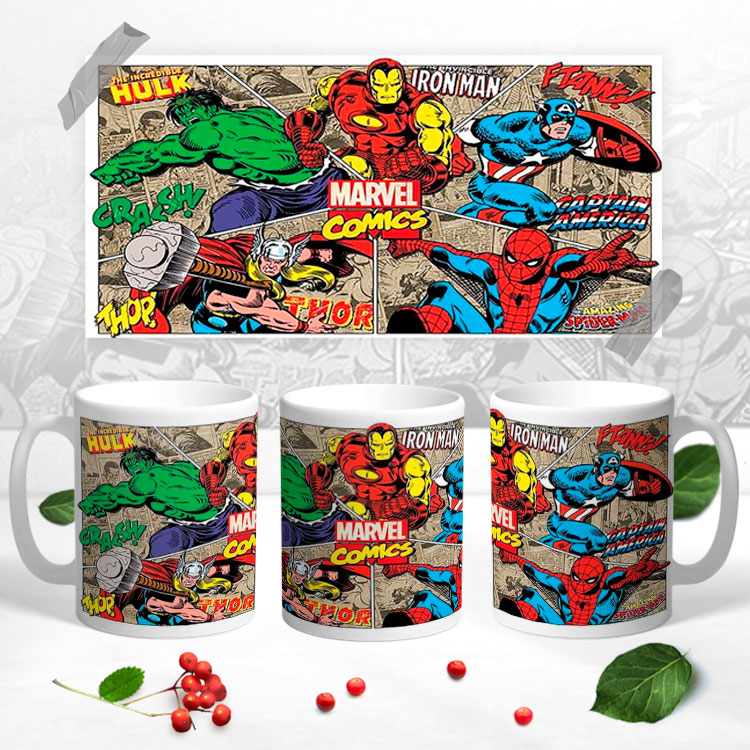 Чашка комікси 'Marvel'