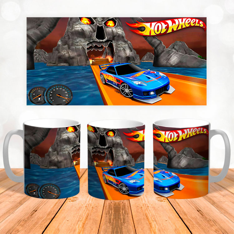 Чашка с принтом 3Д 'Hot Wheels Driver Stunt'