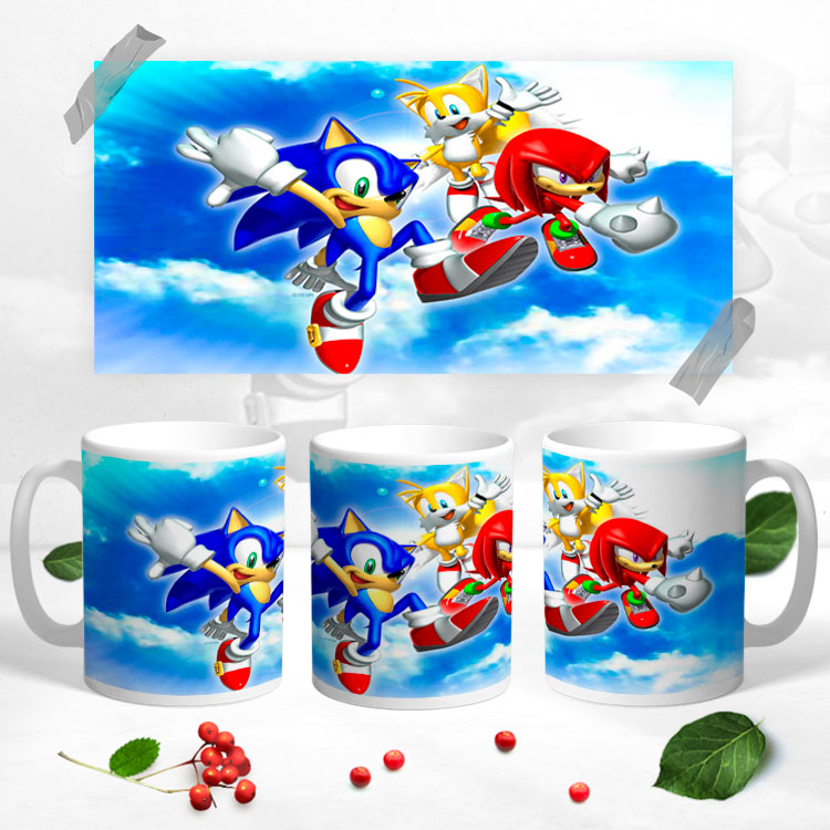 Чашка с принтом 'Sonic Герои'