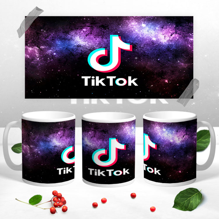 Чашка з принтом 'TikTok' космос