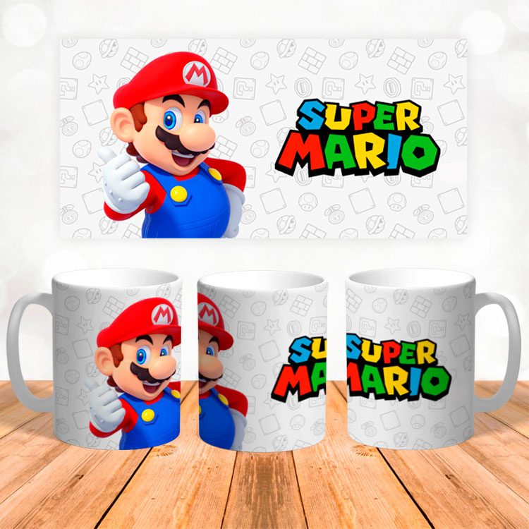 Чашка с принтом игры 'Супер Марио'