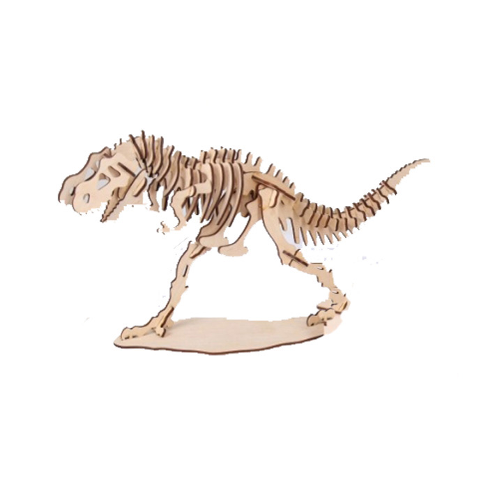 Деревянный 3D пазл 'Тираннозавр'