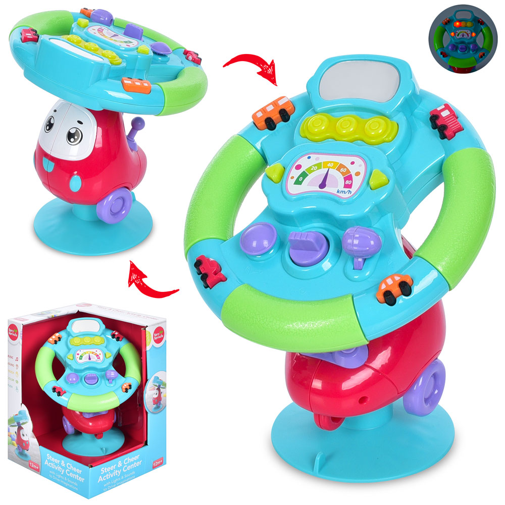 Дитяча іграшка 'Музичне кермо' на присосці