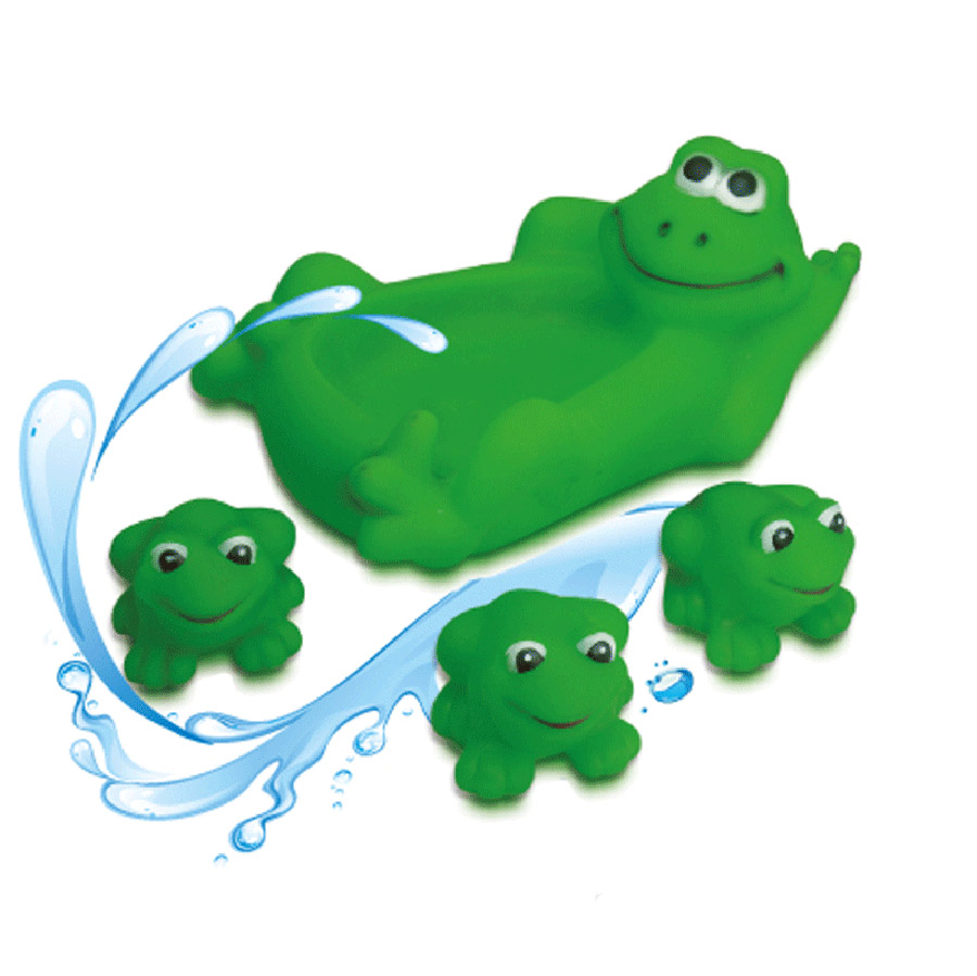 Дитяча іграшка для купання 'Сім'я жабок'