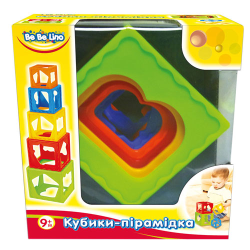 Дитяча іграшка сортер 'Пірамідка з кубиків'
