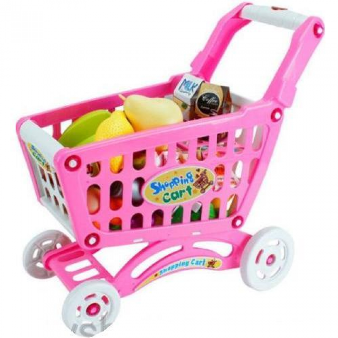 Детская тележка с продуктами для супермаркета