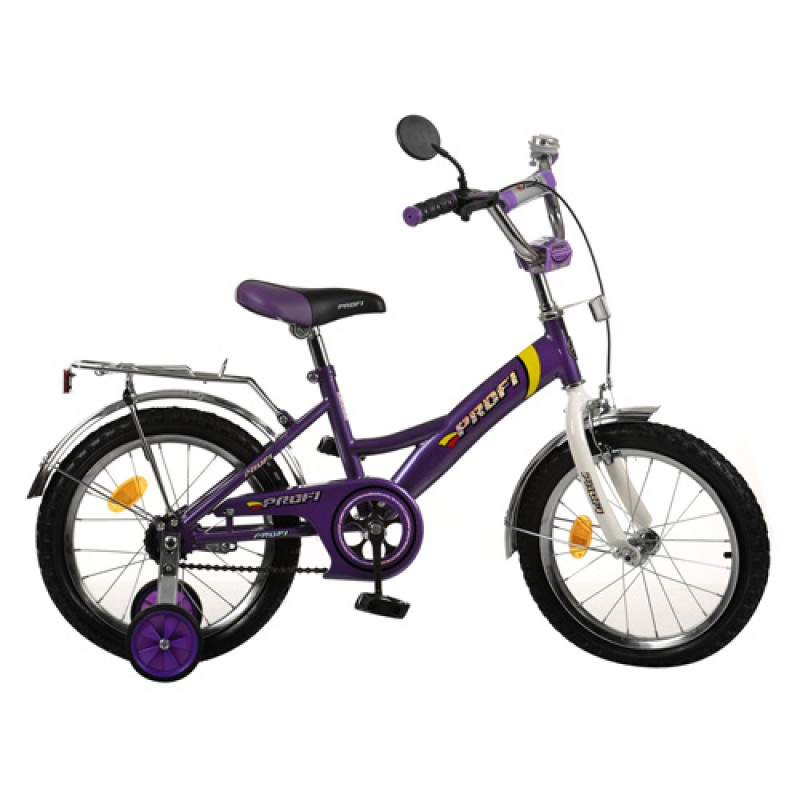 Детский бело-фиолетовый велосипед 'PROFI' 16'
