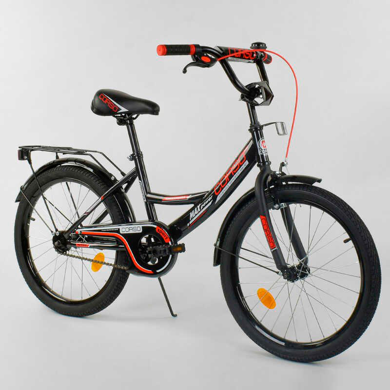 Дитячий двоколісний велосипед Corso 20' Чорний