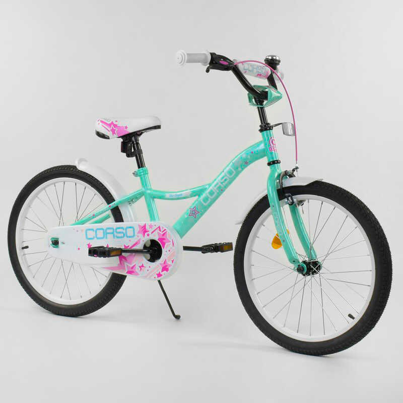 Дитячий двоколісний велосипед Corso 20' Бірюзовий