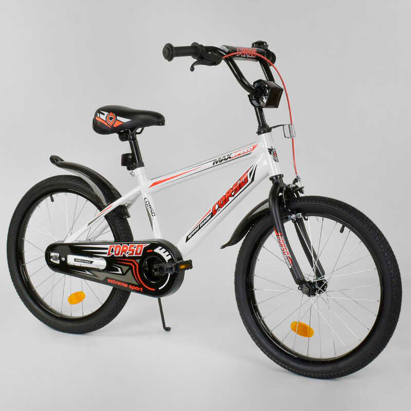 Детский двухколёсный велосипед Corso Aerodynamic 20' белый.