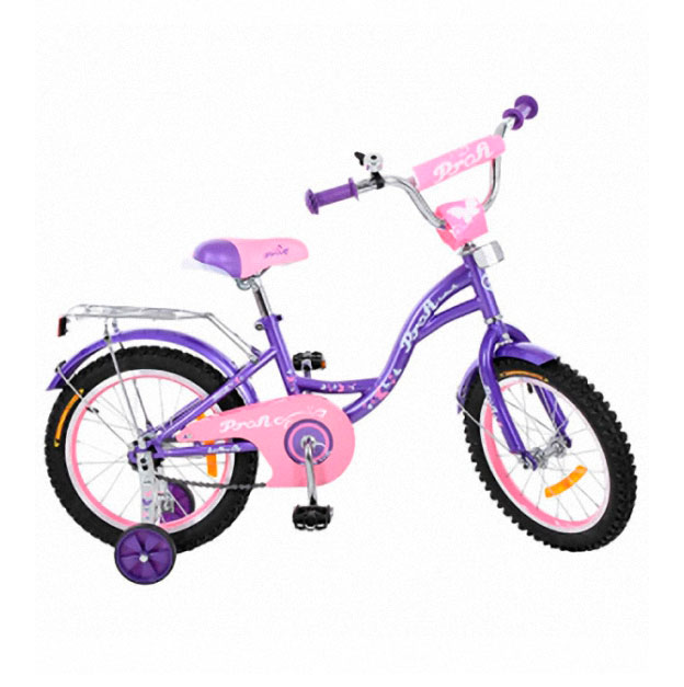 Дитячий фіолетово-рожевий велосипед 'PROFI' 16'