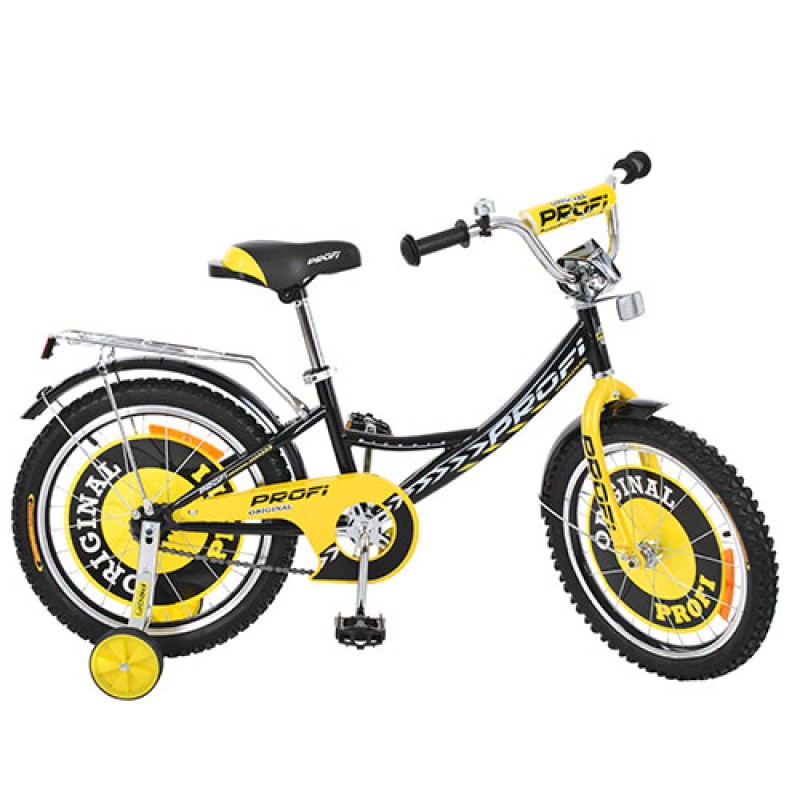 Детский желтый велосипед 'PROFI' 16'