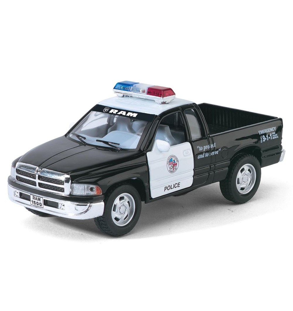 Детский игрушечный полицейский пикап 'Dodge Ram' серии'Kinsmart'