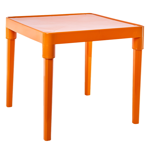 Детский пластиковый стол оранжевого цвета