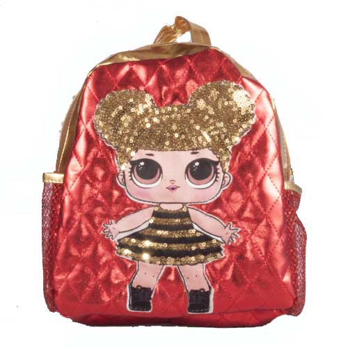 Детский рюкзак красный 'Кукла Модница'