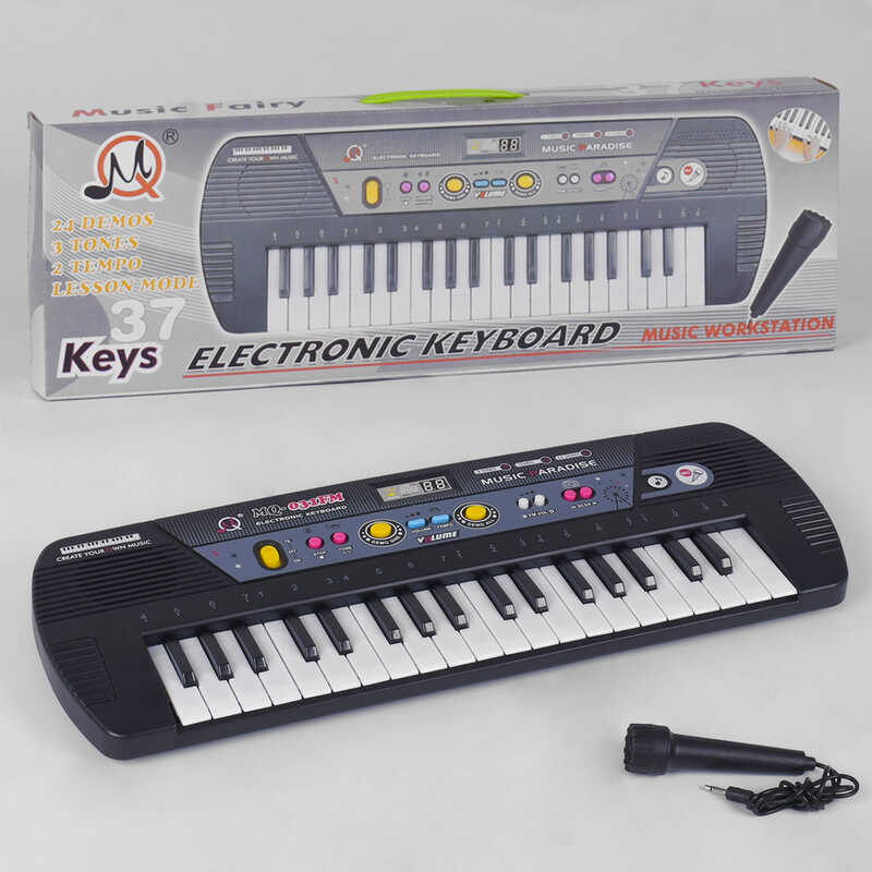 Дитячий синтезатор на 37 клавіш із мікрофоном