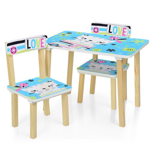 Дитячий столик і два стільці 'LOVE'