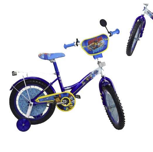 Дитячий велосипед 12' зі страхувальними колесами 'Щенячий патруль'