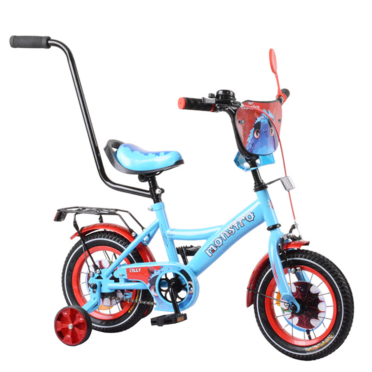 Дитячий велосипед 'ТІЛЛІ Монстро' червоно-блакитний