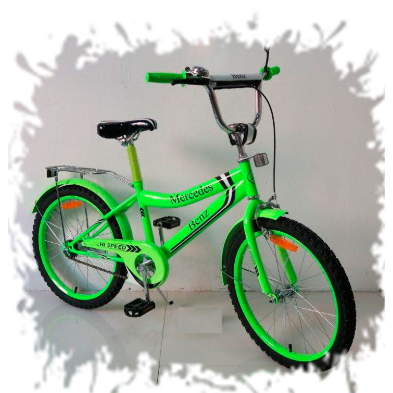 Дитячий зелений велосипед 'Mercedes Benz' 18'