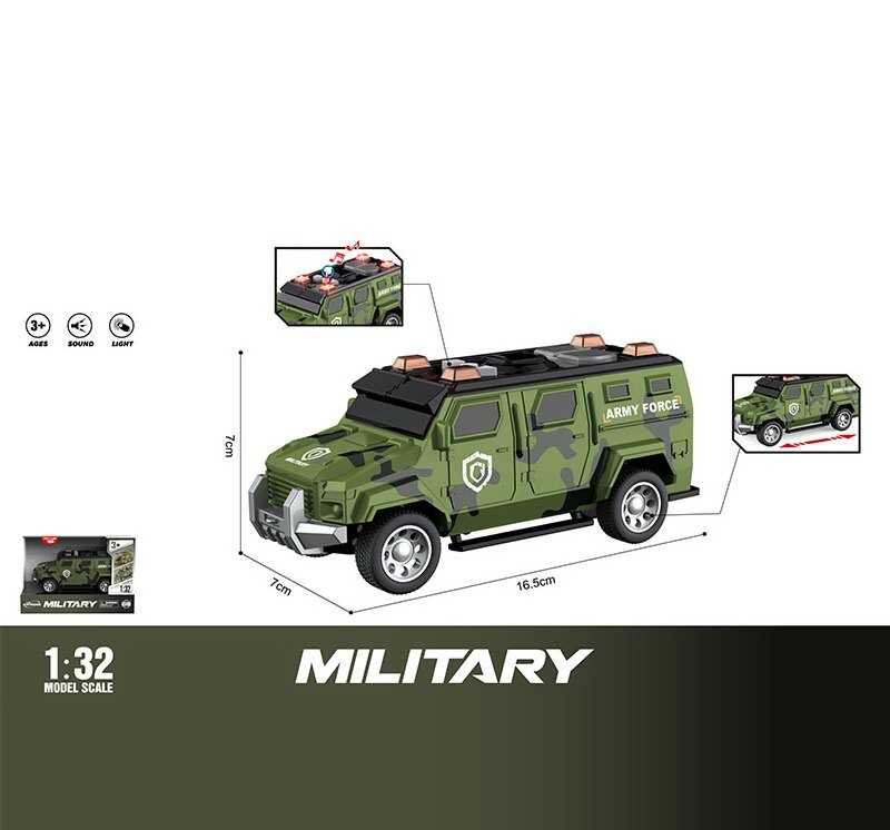 Джип на батарейках армійський