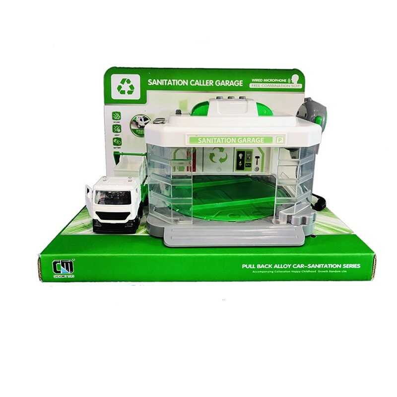 Гараж с мойкой и грузовой машиной