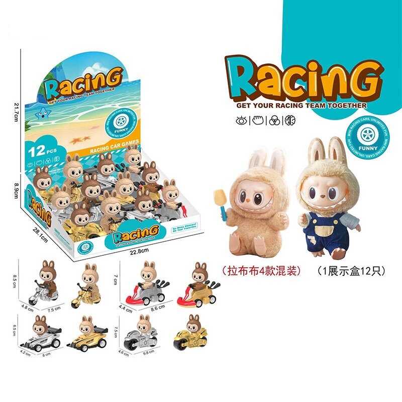 Герой 'LABUBU' на машинці