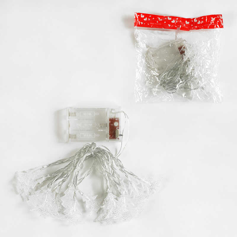 Гирлянда 'Елки' на батарейках желтый свет 2 режима