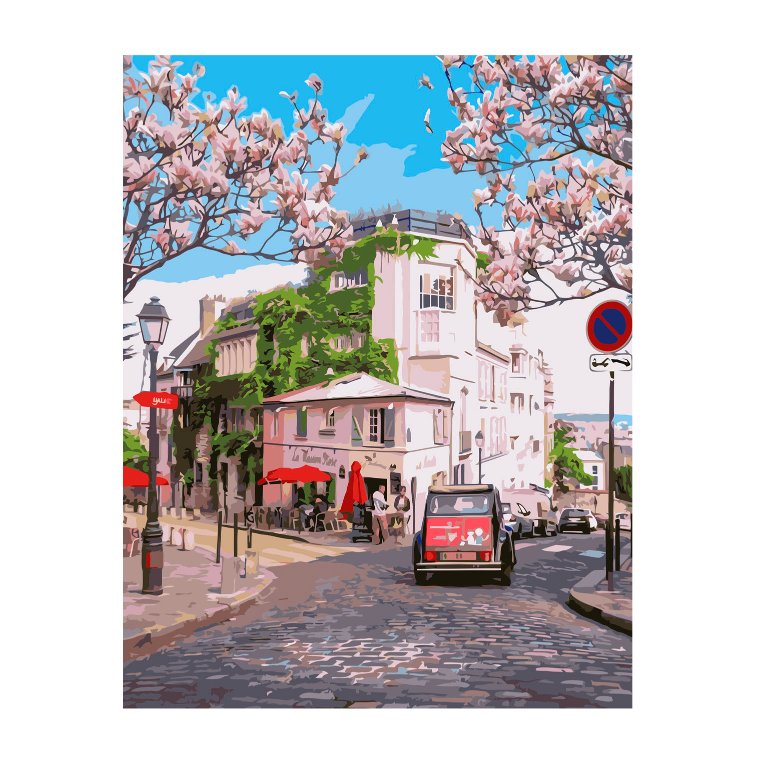 Живопись по номерам 'Весенний Монмартр Париж'
